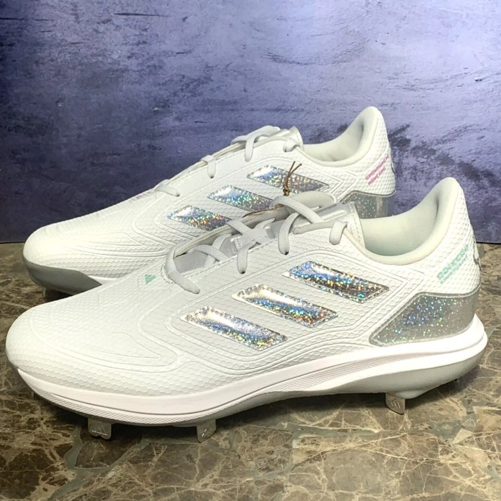 adidas Womens Adizero PureHustle 3 Sis Bates Cleats Softball Size 11.5 ID1664 - Picture 4 of 16